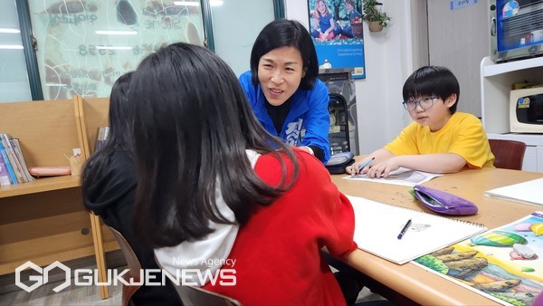 '아동간담회' 모습/제공=정명희 후보 캠프