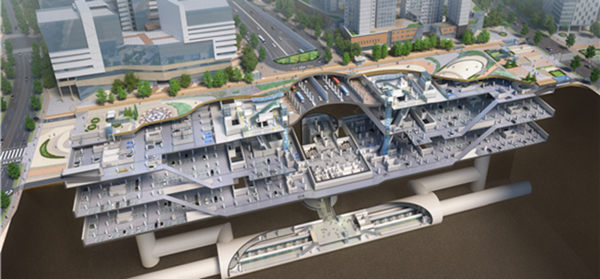 (사진제공=LH) 운정역 GTX 단면도