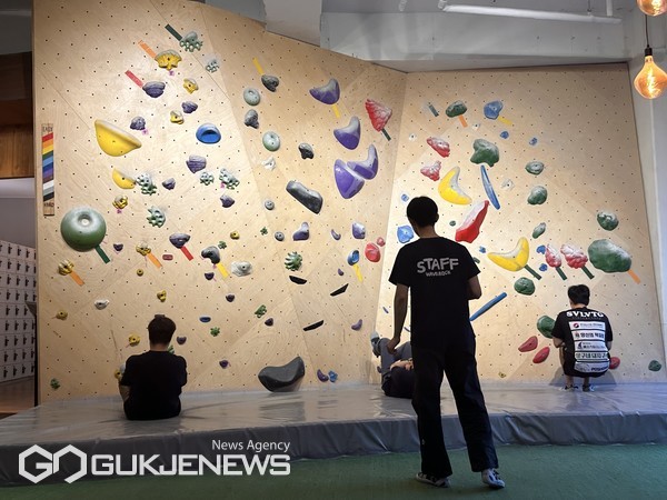 클라이밍체험 모습