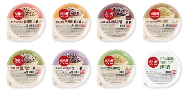 햇반 잡곡밥 8종 이미지(제공=CJ제일제당)