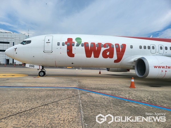 티웨이항공 여객기(사진=국제뉴스DB)