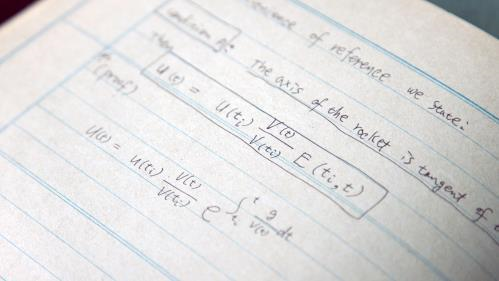 박준복 씨(前 국방과학연구소 연구원)가 미사일 개발을 하며 작성했던 연구노트