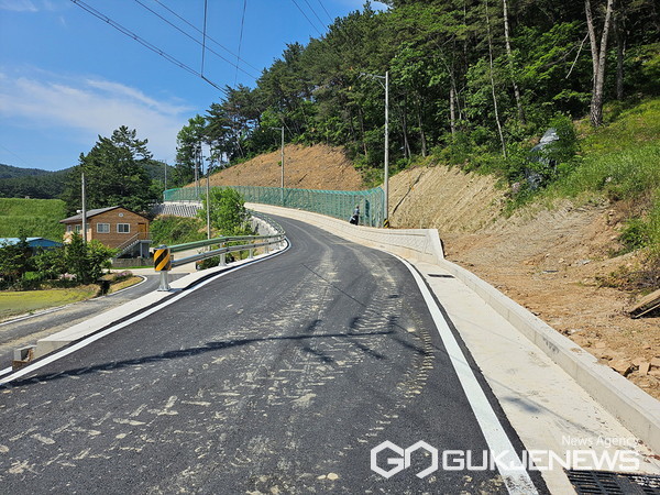 (사진제공=진주시)집현 냉정마을(면도103호선) 도로