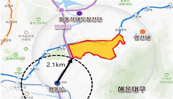 도심융합특구 위치도