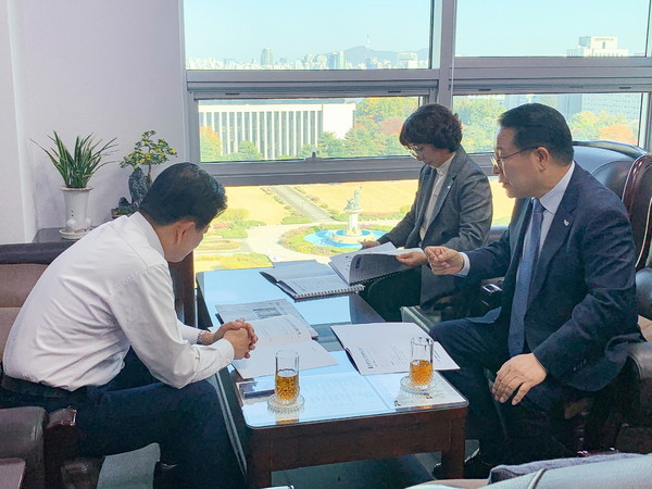 정헌율 익산시장, 국가예산 확보 발품행정 구슬땀=정동영 의원(사진=익산시 제공)