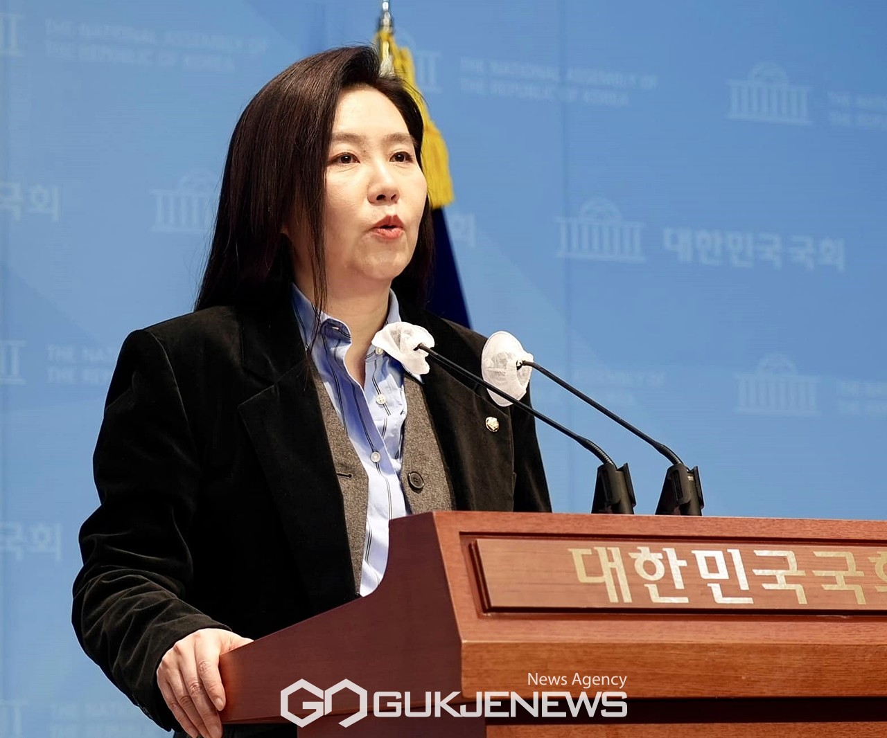 ▲강유정 더불어민주당 원내대변인/국제뉴스DB