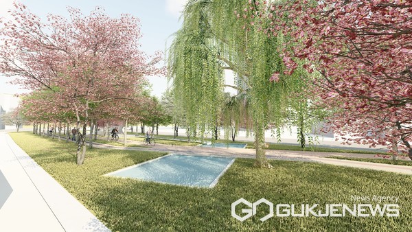 (사진제공=하동군)폐철도 공원 조감도