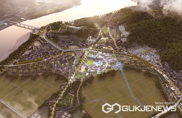 (사진제공=하동군)하동읍 뉴타운 조감도