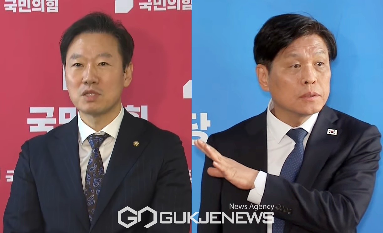 ▲박수민 국민의힘 원내대변인과 조승래 더불어민주당 수석대변인은 18일 오후 이재명 민주당 대표와 권성동 국민의힘 당대표 권한대행 회동과 관련해 각각 브리핑하고 있다./사진=이용우 기자