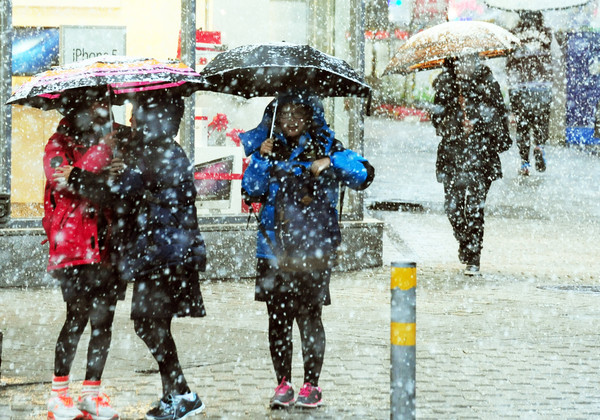 강추위, 눈스케치 날씨 (국제뉴스DB)