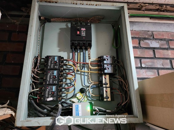 사물인터넷(IoT) 단말기가 설치된 모습(사진=구로구청)