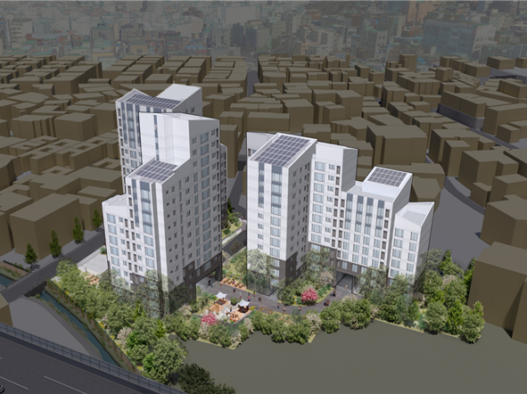 성북구 정릉동 385-1 일대(대지면적: 5,053.19㎡) 조감도