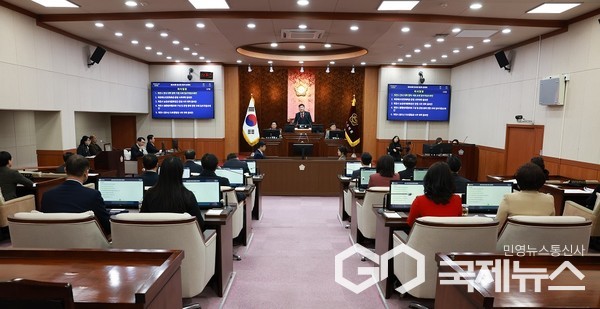 제천시의회 임시회 전경