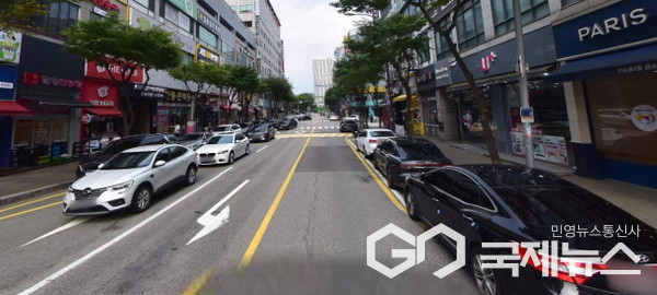 ▲불법주정차 현장(사진=용인시)