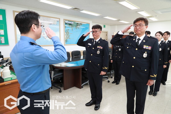 2025년 승진임용식 모습/제공=부산해경