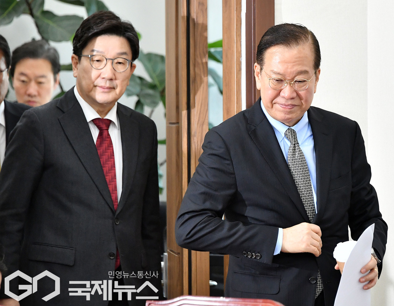 ▲영세 국민의힘 비상대책위원장이 7일 오전 서울 여의도 국회에서 열린 비상대책위원회의에 참석하고 있다./사진=이용우 기자