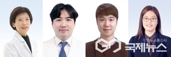 (왼쪽부터) 순환기내과 서정원, 권주성 교수, 안형범 전임의, 디지털헬스케어연구사업부 유수영 교수(사진/분당서울대병원)