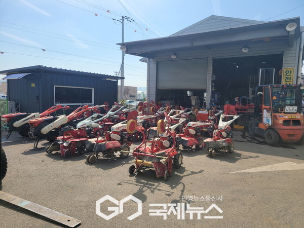 임대농업기계 사전점검과 자체 수리로 이용 농가의 영농 편의 및 적기 기계화 영농 추진 (사진/아산시 제공)