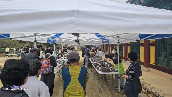 (사진=이재형기자)점심공양으로 준비된 비빕밥