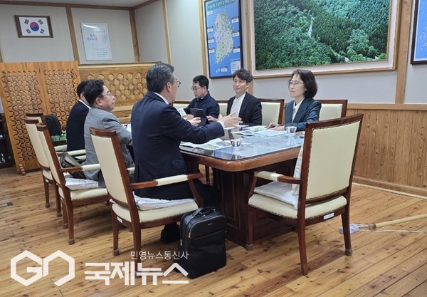 오순문 서귀포시장은 9일 환경부와 산림청을 방문해 색달매립장 대형폐기물 처리시설 설치사업 등 내년도 현안사업 추진을 위해 5개 사업에 대해 2026년 44억 원의 국비 지원을 요청했다.[사진=서귀포시장]