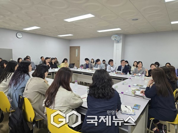 ▲ 의왕시의회, 부곡커뮤니티센터 건립공사 통학로 안전대책 수립 간담회 실시[사진=의왕시의회]