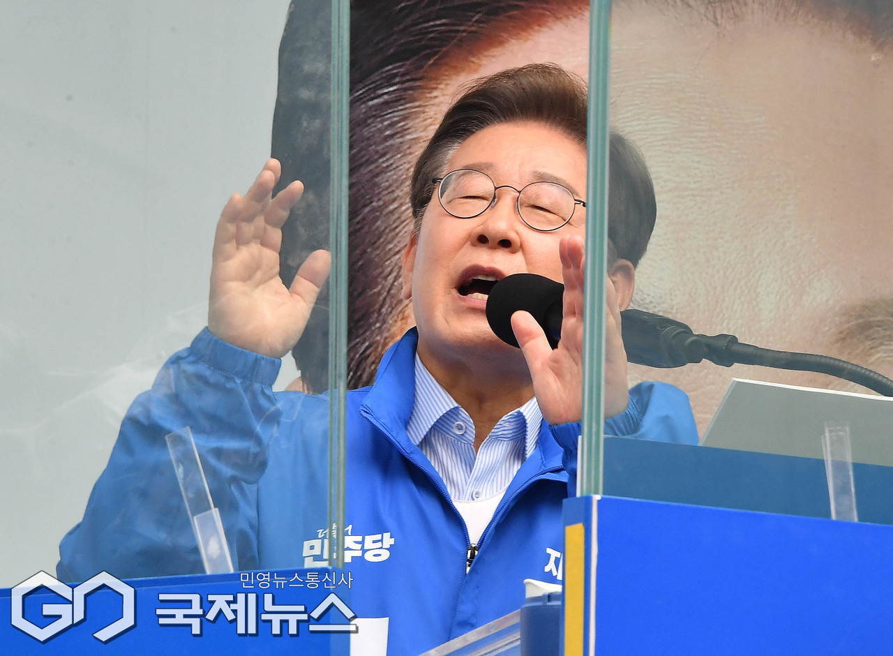 ▲이재명 더불어민주당 대통령 후보/국제뉴스DB