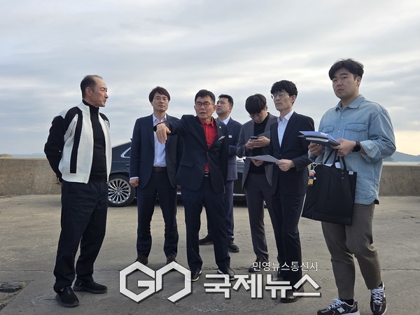 충남도의회 정광섭 부의장, 태안 채석포항 현장 점검/충남도의회 부의장 정광섭 의원실 제공