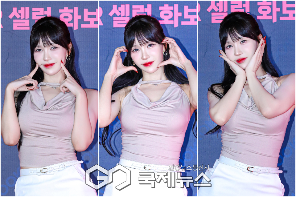 [GJ포토+] 인플루언서 겨우디, '살살 녹는 애교 3종 포즈♥'(브이룩 VROOK)