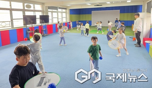 신체 활동 수업 모습(사진=충주시)