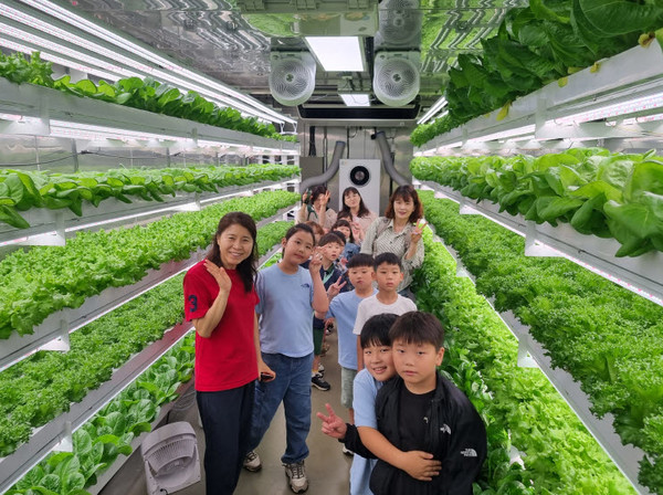 거창군 가북초등학교 어린이들 미래농업 체험 자료사진