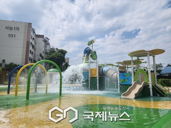 사진=12일 개장되는 매화동 어린이물놀이터 전경/시흥시청
