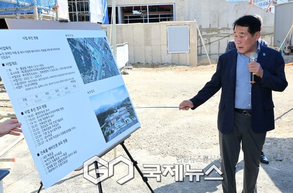 나동연 양산시장은 민생현장을 방문해 주요 현안을 챙기는 소통행정을 펼쳤다./사진=양산시