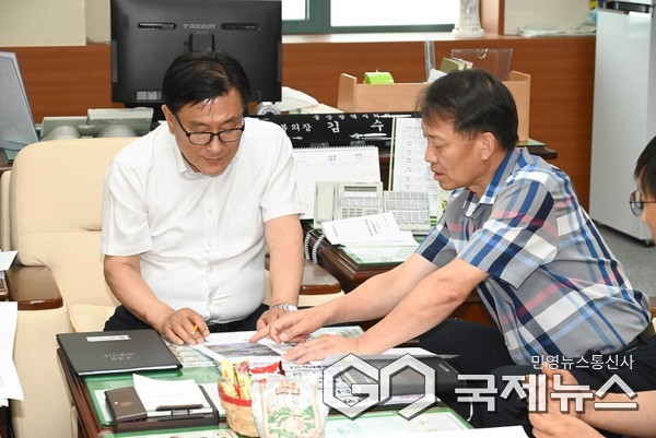 (사진제공=울산시의회) 김수종 부의장 일산오수중계펌프장 지중화사업 관련 업무보고