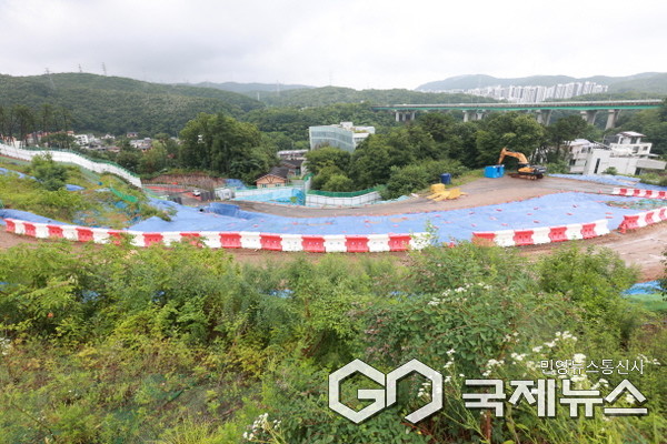 용인특례시 수지구 고기동의 노인복지주택 공사현장(사진=용인시)