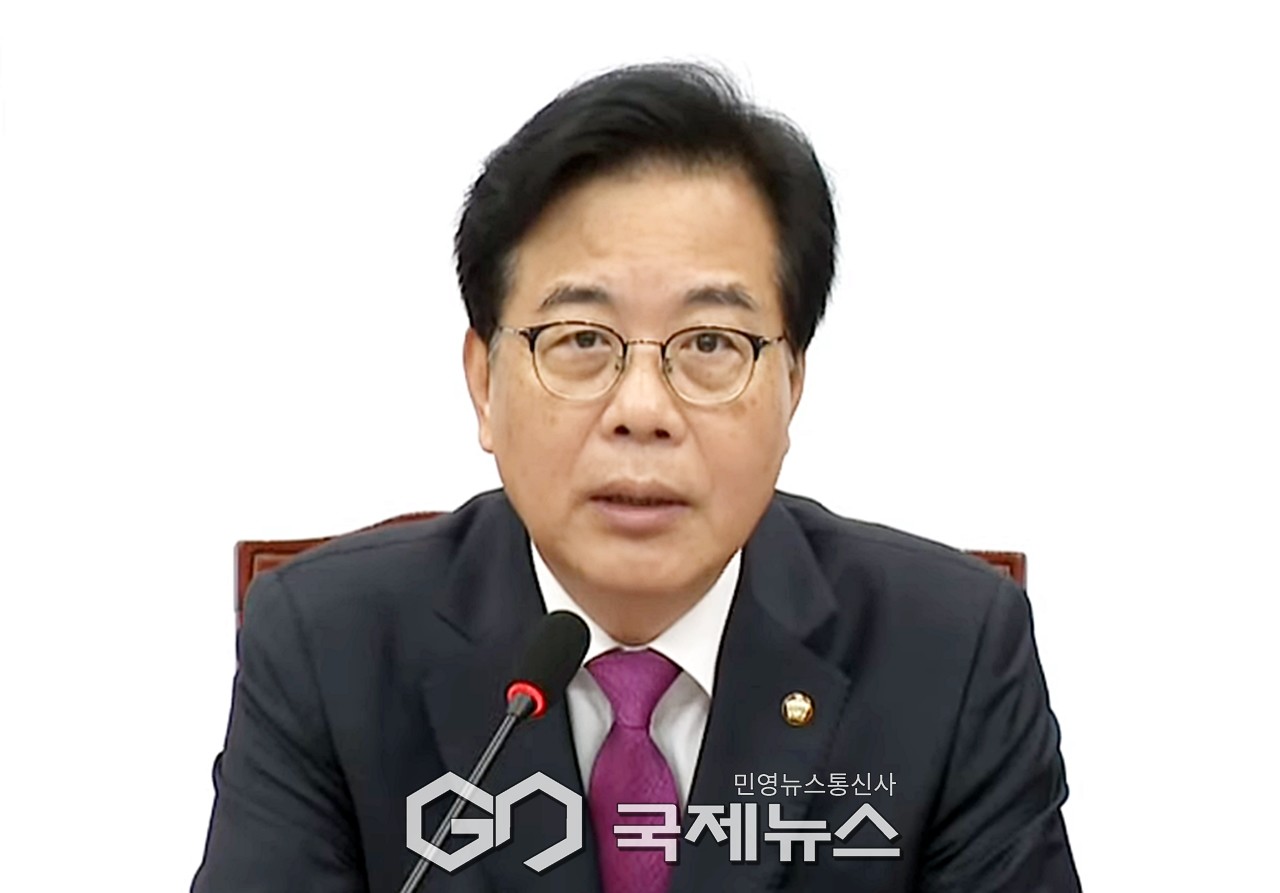 ▲송언석 국민의힘 비상대책위원장 겸 원내대표는 7일 오전 국회에서 비상대책위원회의를 주재하고 있다./사진=이용우 기자 