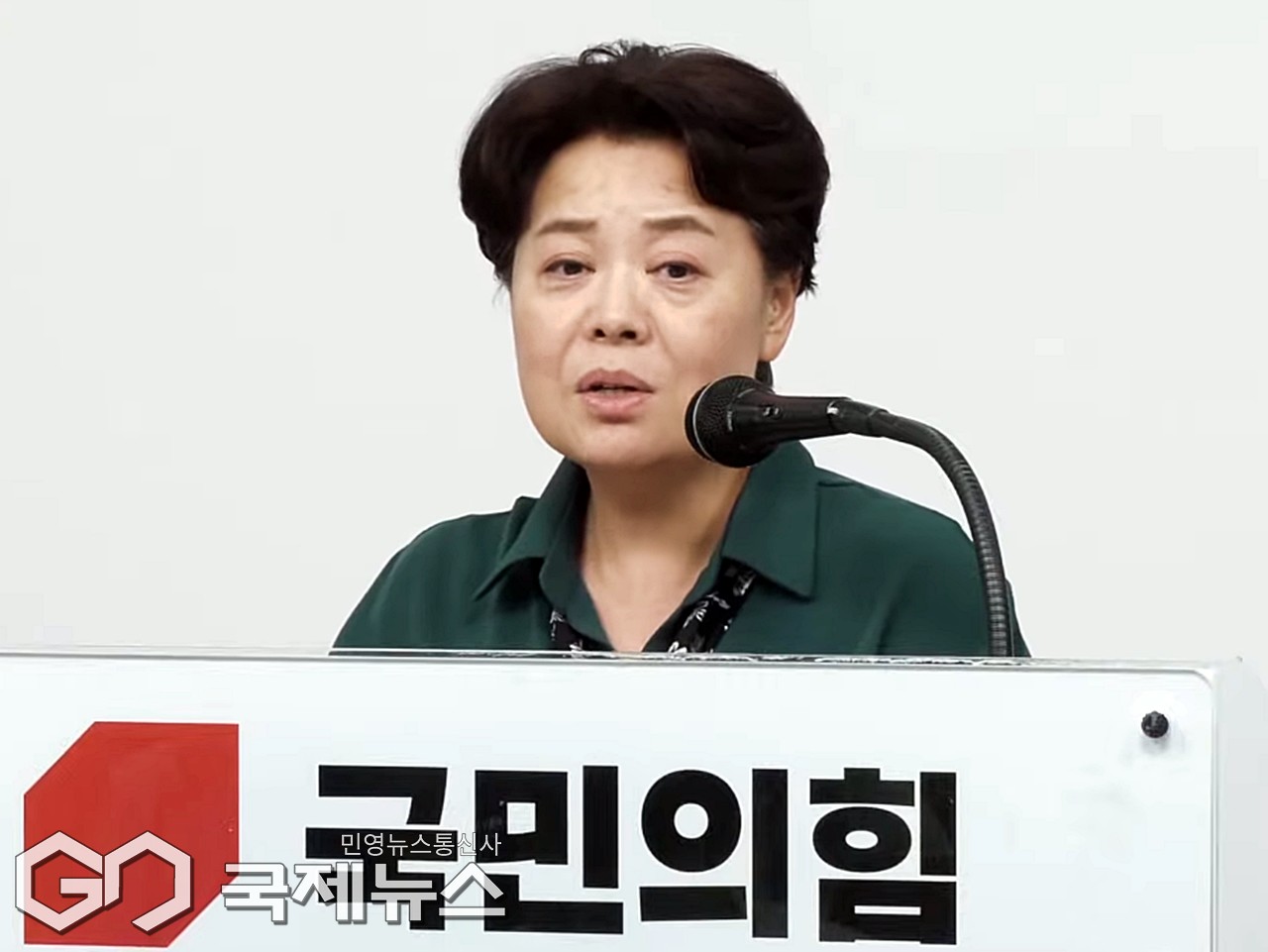 ▲윤희숙 국민의힘 혁신위원장은 10일 오후 서울 여의도 중앙당사에서 열린 혁신위원회 제1차 회의 안건에 대한 취지를 설명하고 있다./사진=이용우 기자 