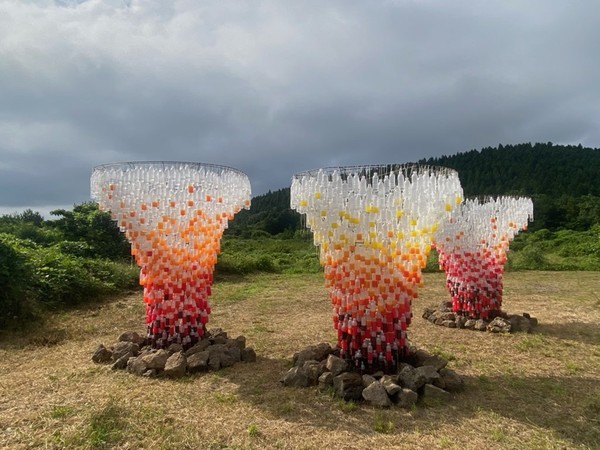 덕천리 (워킹투어 1구간 종료지점)에 설치된 불의 숨길. [사진=고의경 기획자]