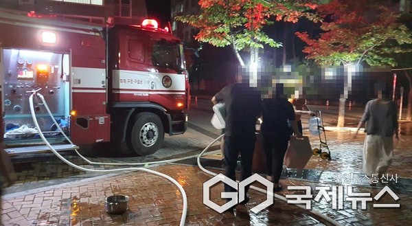 (사진제공=울산시) 울산소방본부, 서울주 일대 단수 사태에 긴급 급수지원