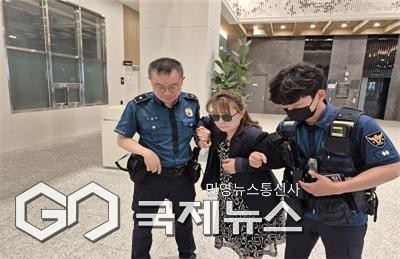 '특이민원 대응 모의훈련' 모습/제공=동래구청