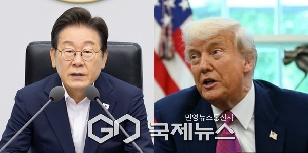 ▲이재명 대통령과 트럼프 미국 대통령/국제뉴스DB