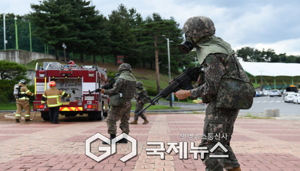 영주시, 다중이용시설 테러대응 을지연습 실제훈련 모습