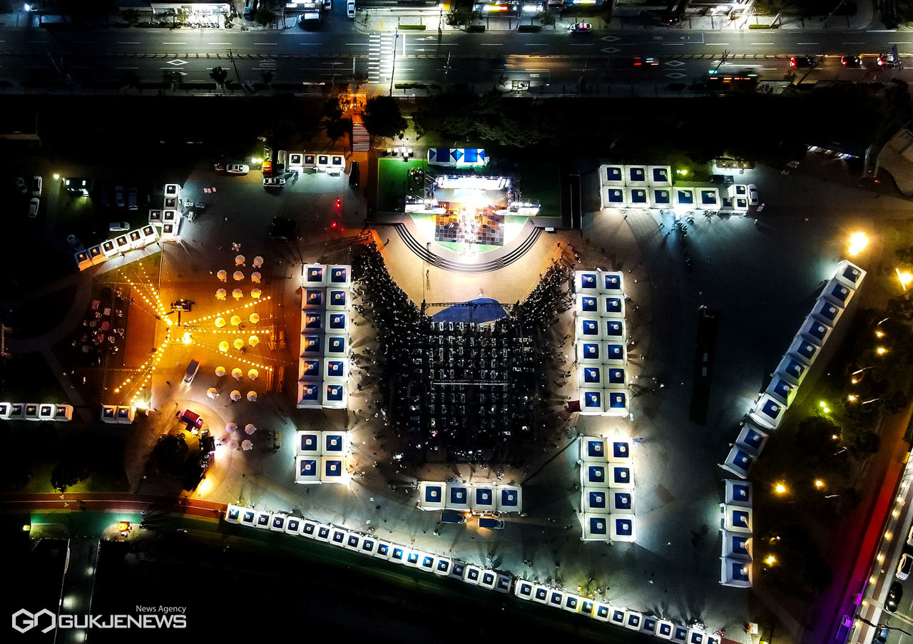 (사진=김진태 기자) 영천 와인페스타야경