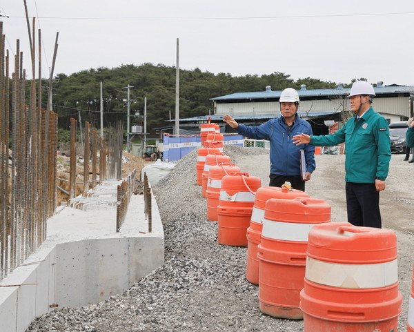 김윤철 합천군수 자연재난 대비 재해예방사업 현장 점검 자료사진