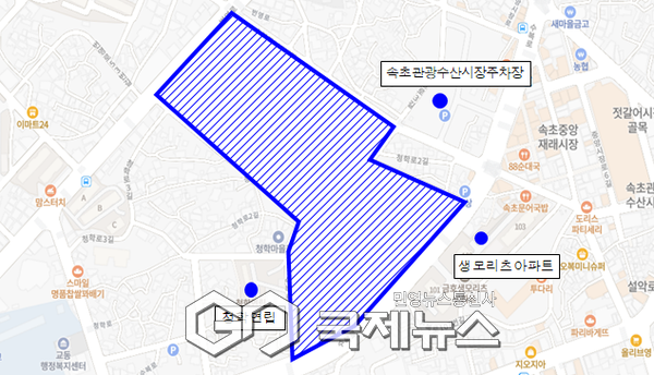 ▲속초시, 금호6지구 지적재조사사업과 관련해 토지소유자 및 이해관계인을 위한 ‘현장상담소’를 금호동주민센터에 설치해 9월 1일부터 12일까지 2주간 운영 사진=속초시