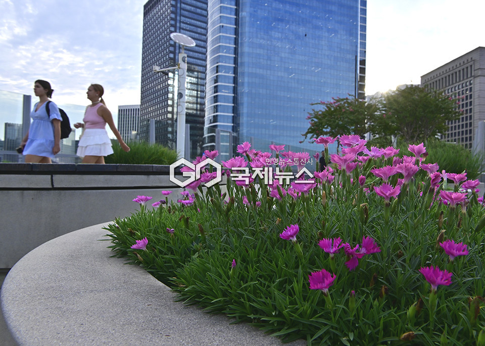 구름 하늘 사이로 가을 풍경 드러낸 도심 표정 (사진=안희영 기자)