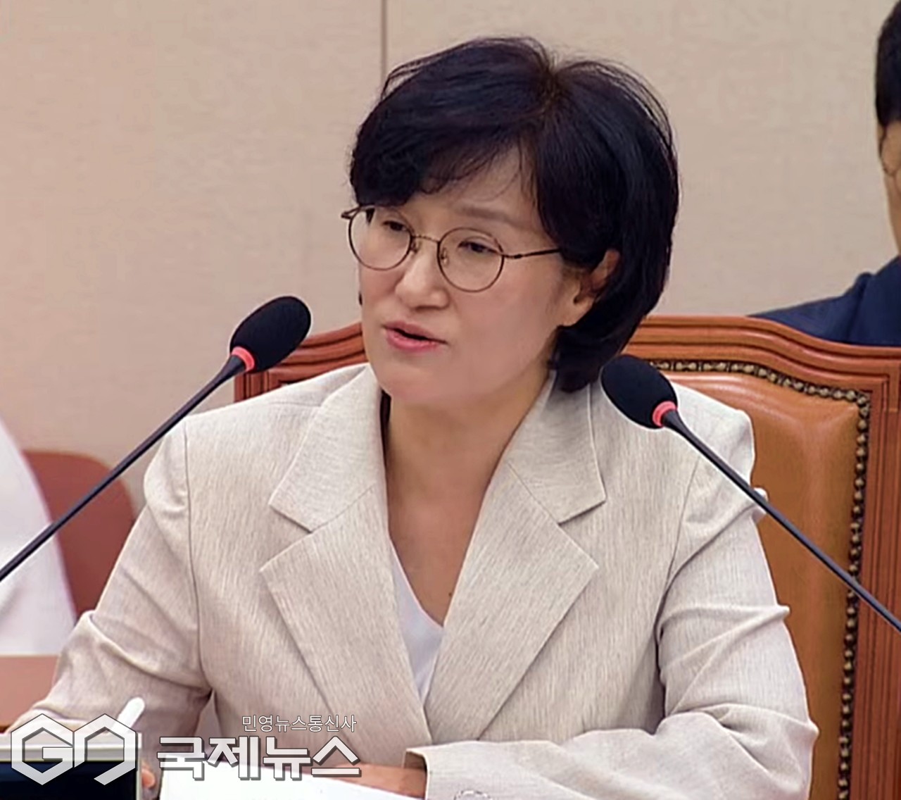 ▲원민경 여성가족부 장관 후보는 3일 국회 여성가족위원회 인사청문회에서 여야 의원들의 질의에 답변하고 있다./사진=이용우 기자 