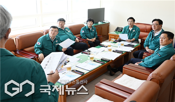 남항관리사업소 현황 청취 모습