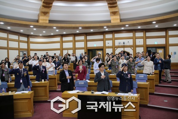 ▲강선영의원,5일 국회의원회관 제1소회의실에서 ‘국방환경 변화와 국방여성 미래 비전’ 포럼 성황리 개최사진=강선영의원