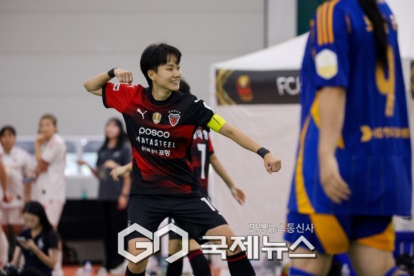 포항스틸러스 여자 축구팀 주장 김예은 (사진/이윤성 기자)