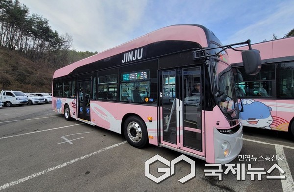 친환경버스(전기) 보급 사진/진주시